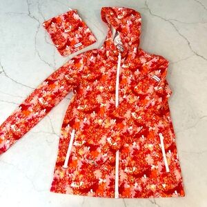Hunter for Target, Vibrant Hooded Water Resistant Jacket with Pouch, Sz XL Girls